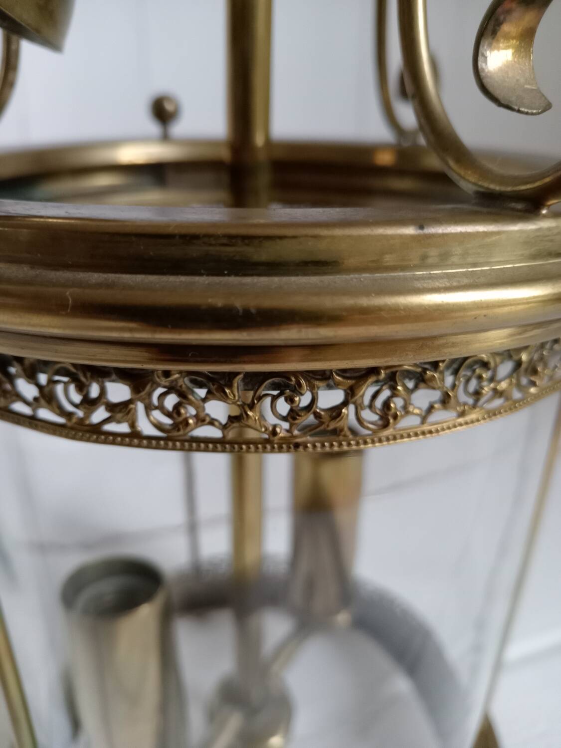 Brass chandelier / pendant