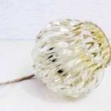 Vintage glass and fabric cable walker