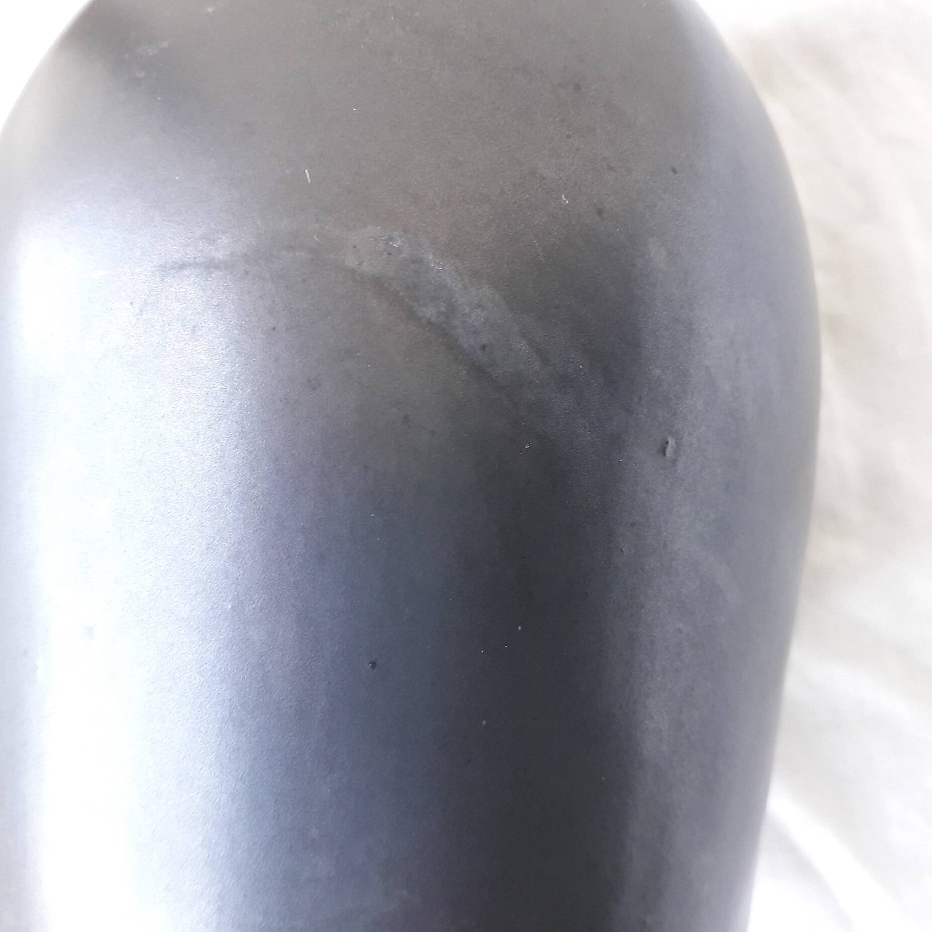 Black ceramic jug
