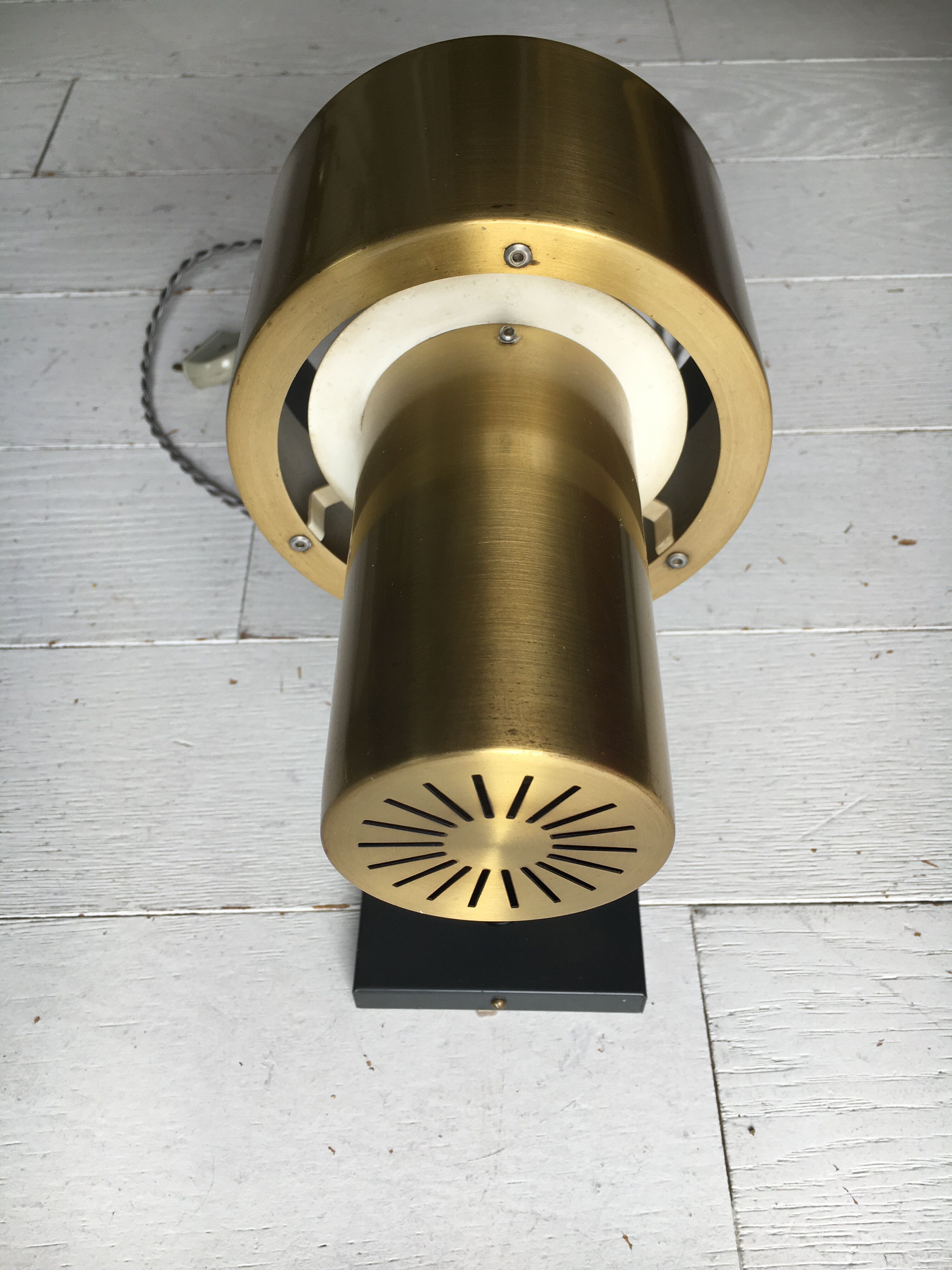 Wall lamp by Johannes Hammerborg in brass, 1970