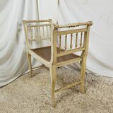 Old caned Louis XV style seat