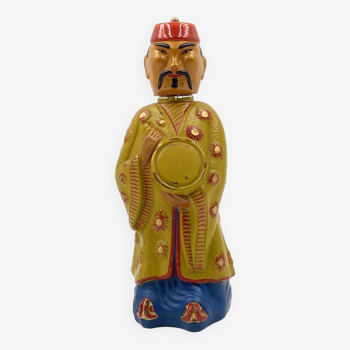 Midcentury Chinese figure bottle, Viarengo, Italy, 1950s