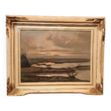 Landscape painting by Gino Romiti (Livorno 1881-1967)