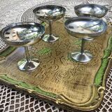 Set of 4 stainless steel cups