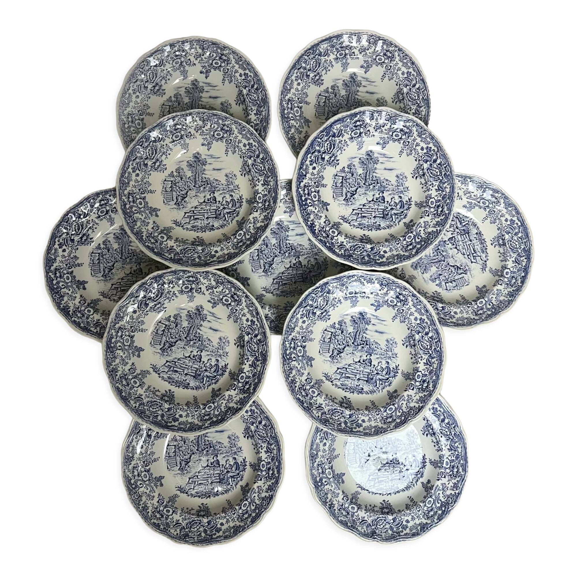 Cottage plates, Luneville