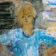 Oil on canvas - The skater - Charlotte Calmis