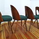 Set of four chairs, designed by A. Suman, Tatra Nabytok, Czechoslovakia, 60s