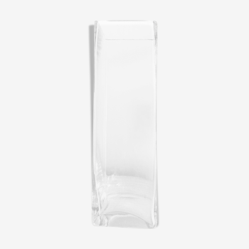 Transparent glass vase