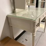 Dressing table mirror triptych debut XXth style Louis XVI