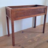 Wood and cane planter