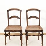 Cane bistro chairs