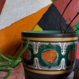Cache-pot vintage en céramique