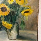 Painting on wood panel: still life