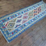 Handmade Persian Qashqai hallway rug 209x64cm