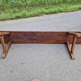 Solid oak bench