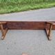 Solid oak bench