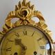 Vintage Gilded Carved Wood Rococo Style Floral Perivale Wall Clock 1960s
