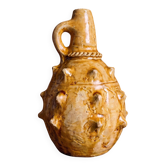 Glazed terracotta amphora with twisted cord.