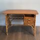 Rattan desk from around 1970.