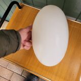 Pebble Lampshade in Satin Opaline, Circa 1960