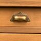 Grand Parisian buffet with billot and butterfly hinges, raw wood, 1930.