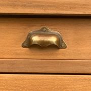 Grand Parisian buffet with billot and butterfly hinges, raw wood, 1930.