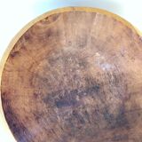 Massive wooden brutalist bowl