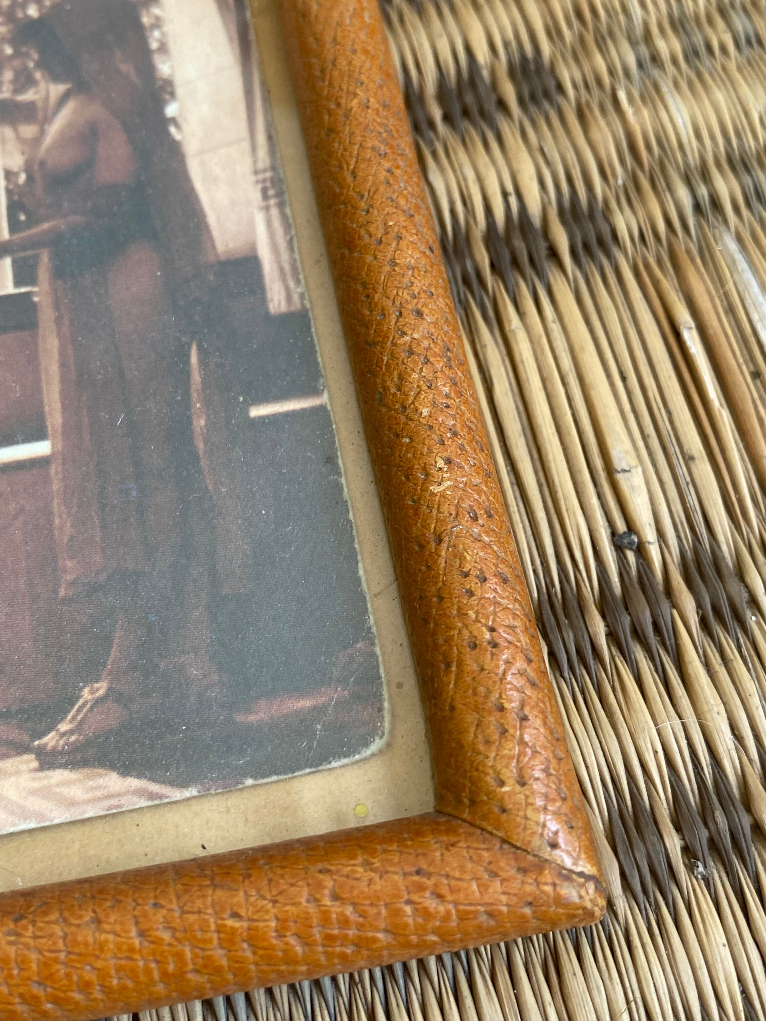 Frame in leather 60s