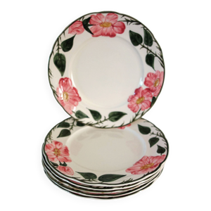 6 assiettes plates villeroy