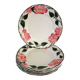 6 assiettes plates Villeroy & Boch "Wild rose", 1970