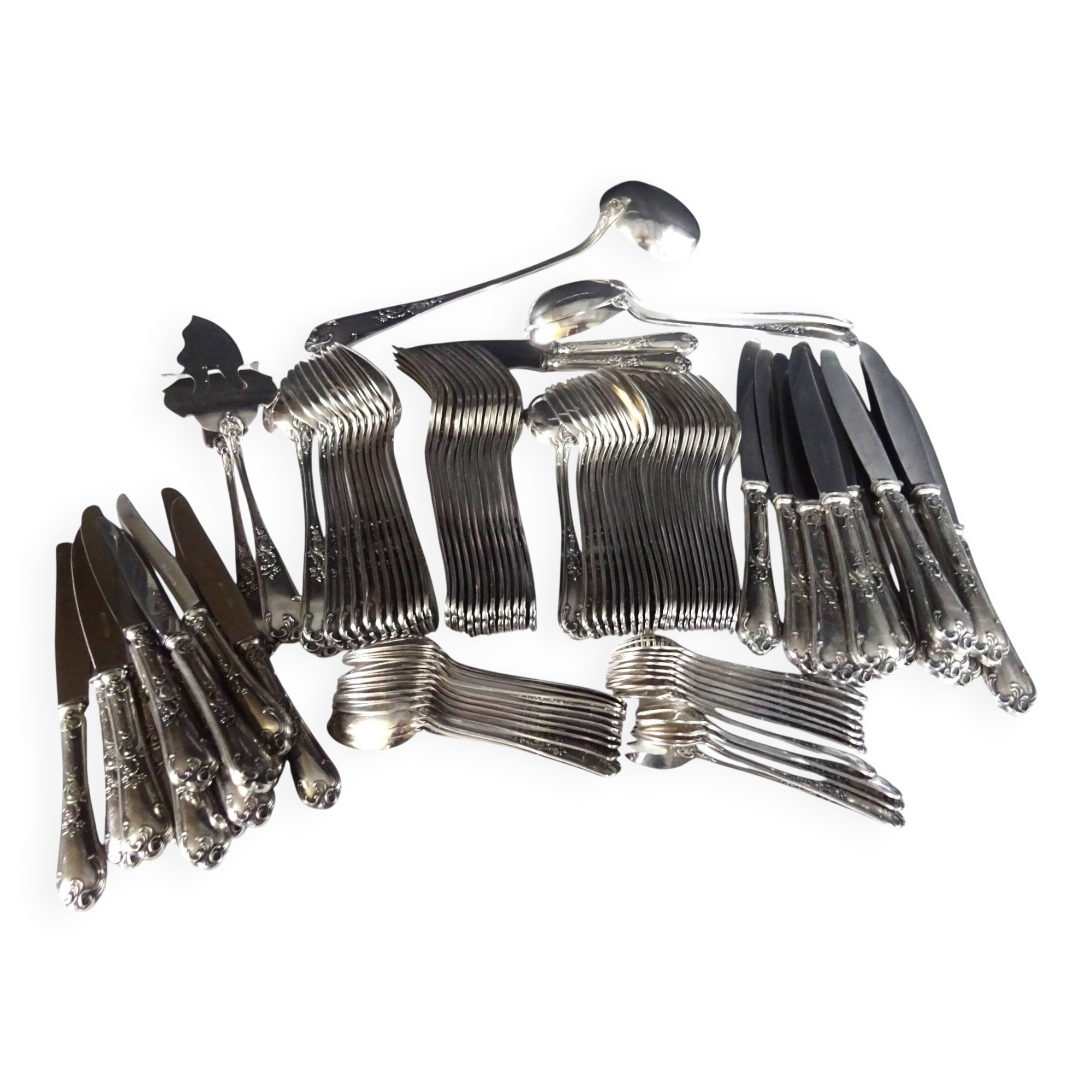 Silver-plated cutlery set - 103 pieces