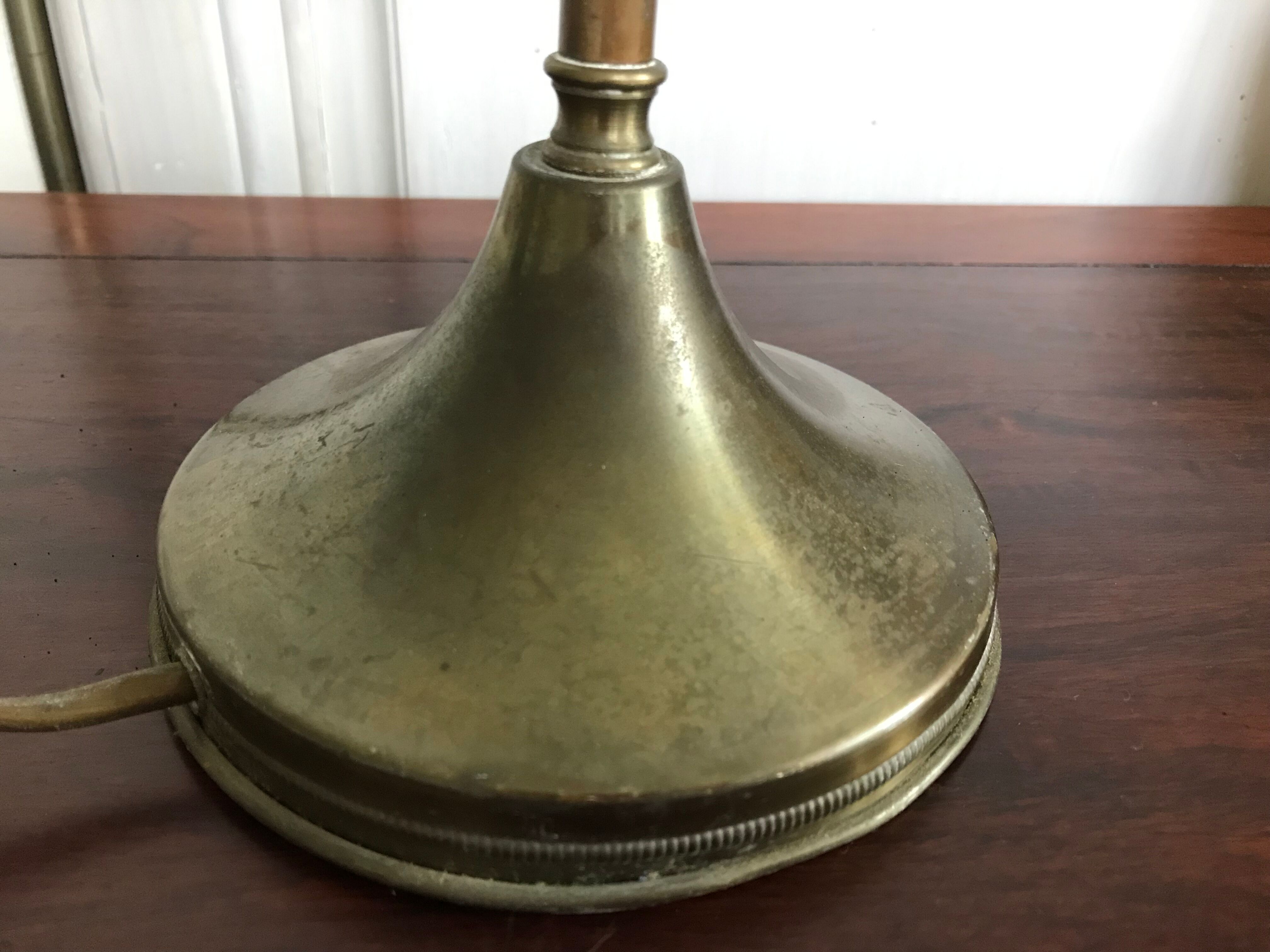 Brass desk lamp