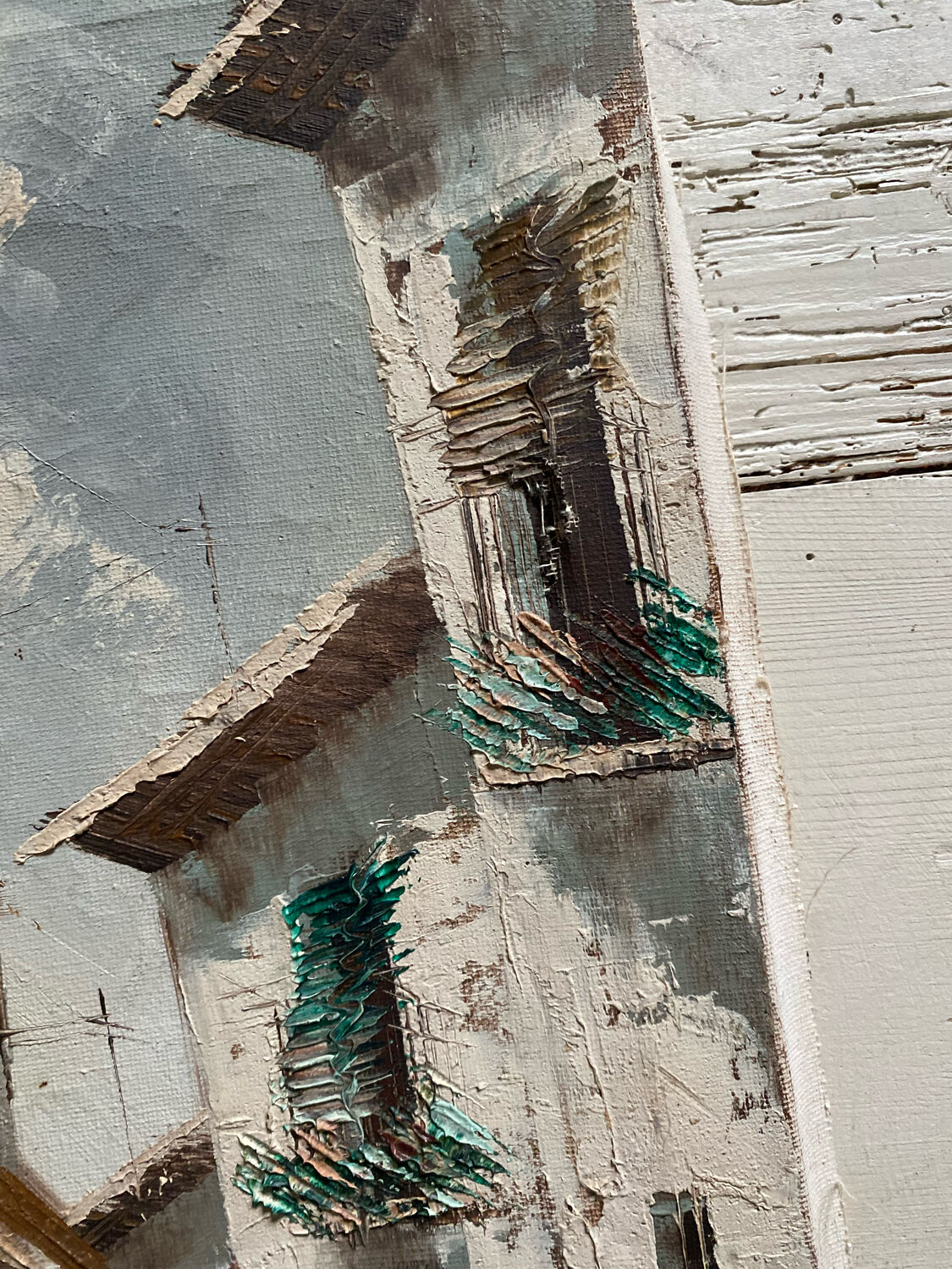 Peinture sur toile village d’Espagne
