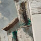 Peinture sur toile village d’Espagne