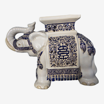 Hollywood Regency Ceramic Elephant