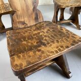 Set of 6 Savoyard chairs, 1950