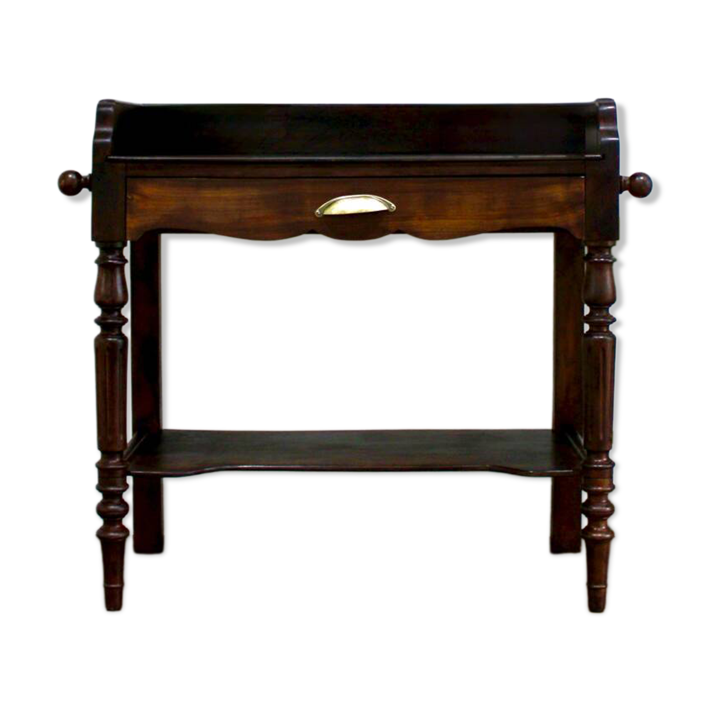 Solid wood serving cart