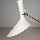 Carl Moore brass floor lamp for BAG Turgi, 1950s