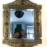 19th Century Repoussé Copper Mirror