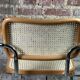 70'S Italian sled chair in beech and chrome aluminum