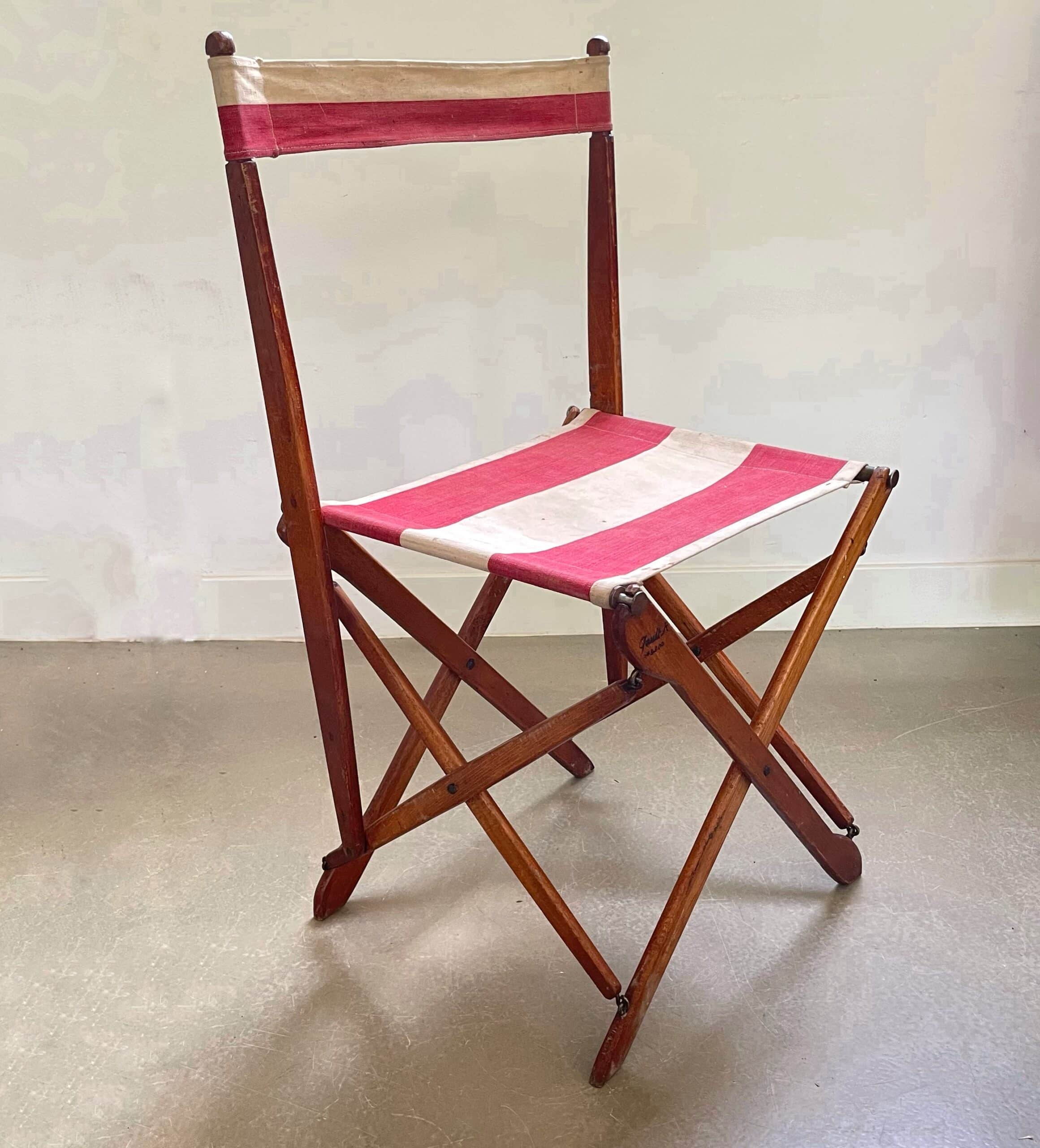 Authentic French outdoor terrace set, 5 chairs and table