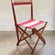Ensemble de terrasse d'extérieur authentique français, 5 chaises et une table