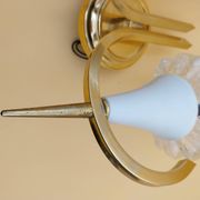 Double tulip wall light in Hoffmeister Iceberg Glass