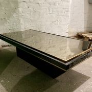 Table basse Belgo chrome par Roger Vanhevel années 70