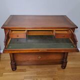 Bureau commode en acajou