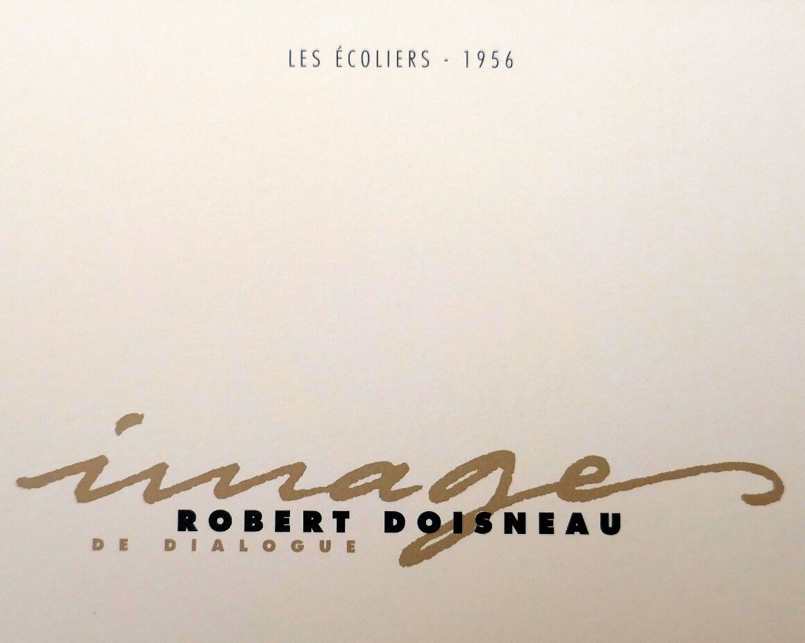Photo reproduction of Robert Doisneau "Les écoliers 1956"