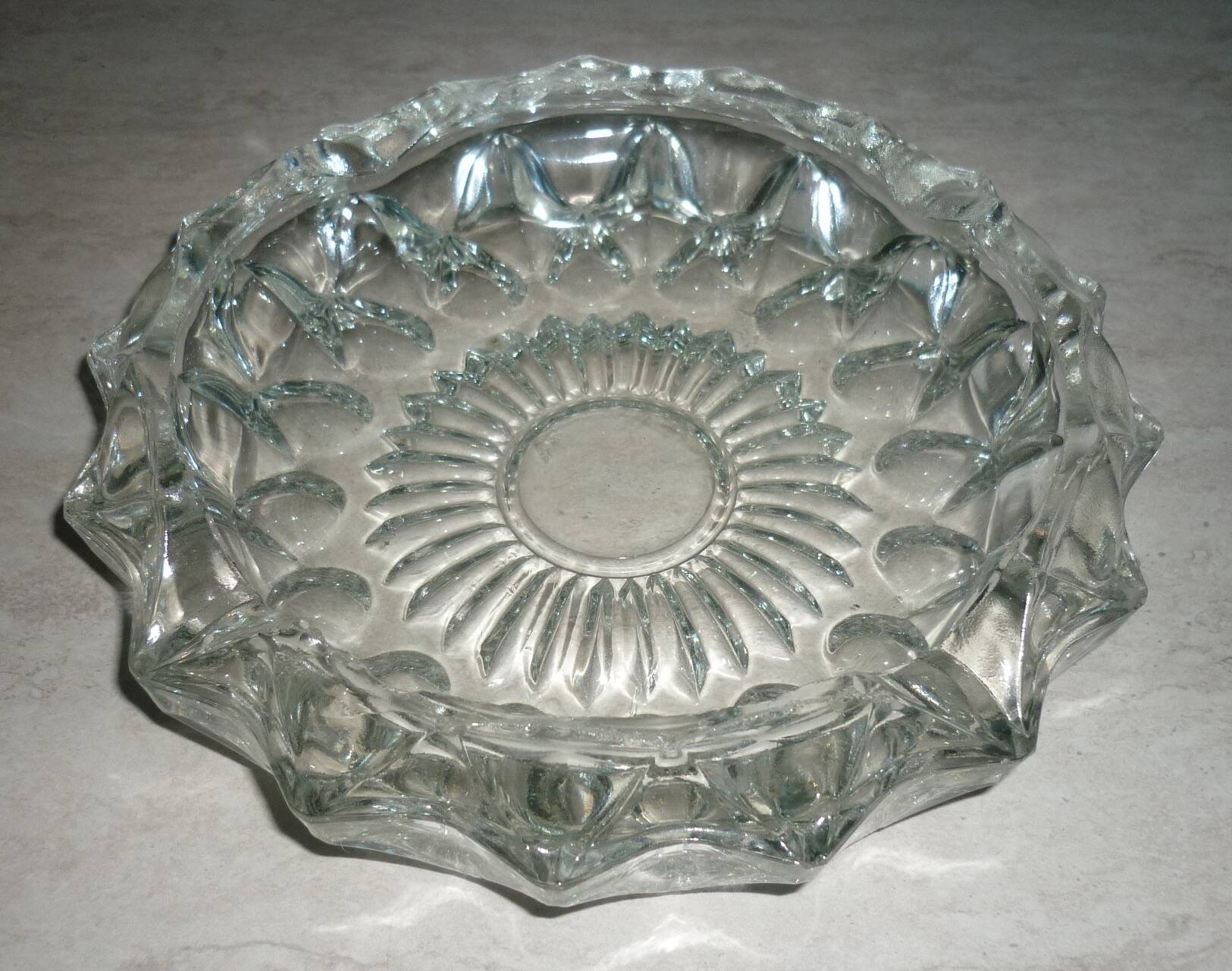 Vintage glass ashtray 1970