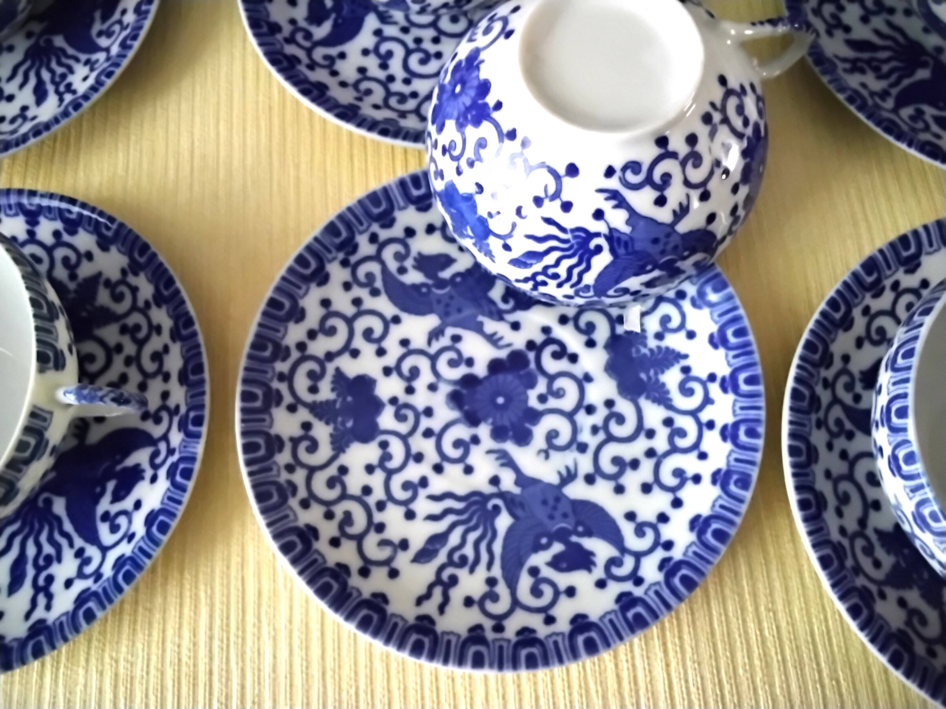 Japanese porcelain tea or coffee service, Phoebus model