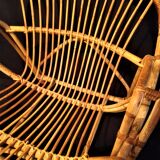 Adult rattan shell armchair