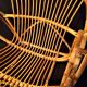 Adult rattan shell armchair